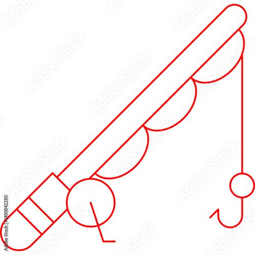 Fishing icon single vector illustration