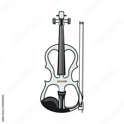 rosin violin cartoon vector illustration