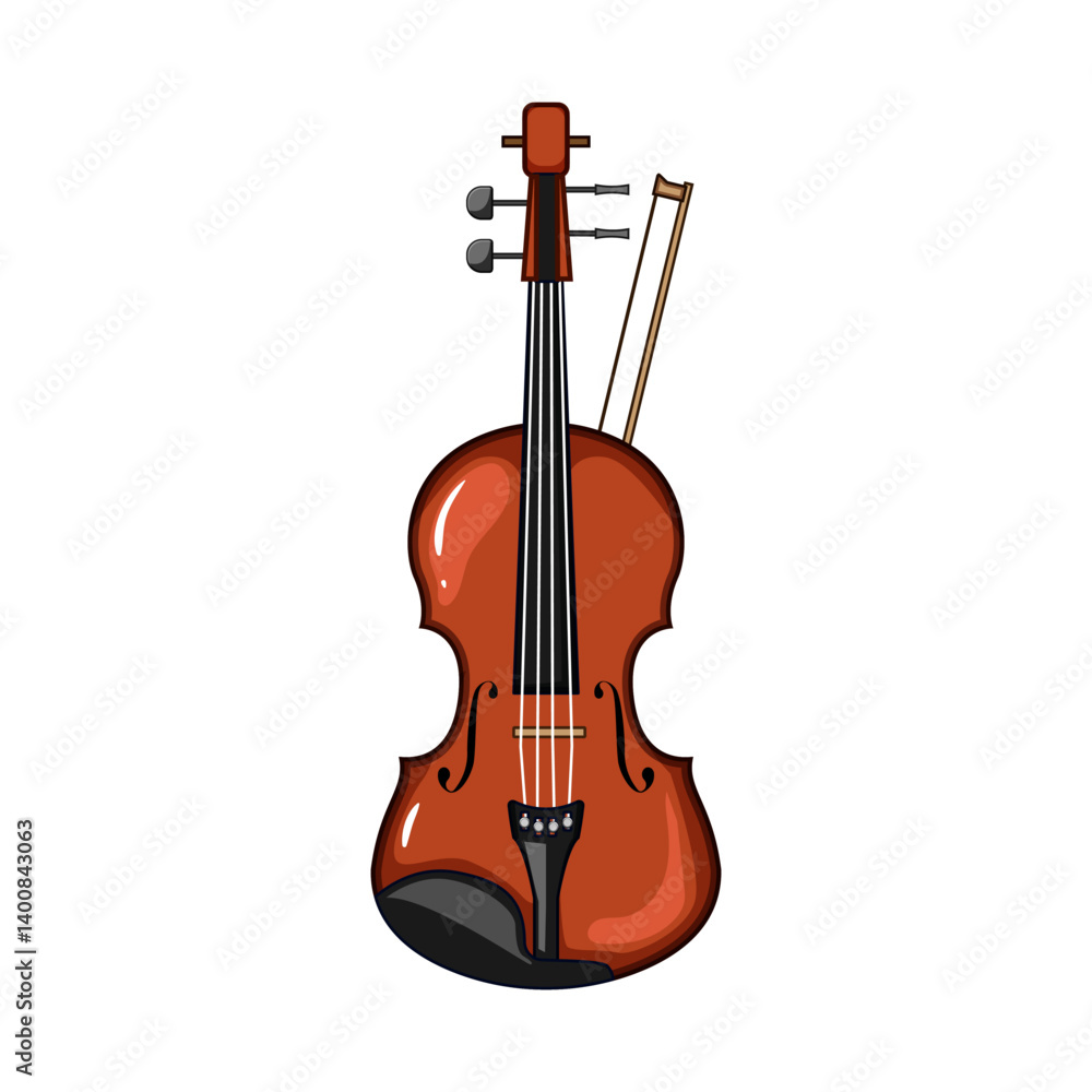 soundpost violin cartoon vector illustration soundpost violin cartoon vector illustration