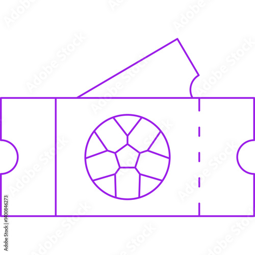 Game Tickets icon single vector illustration