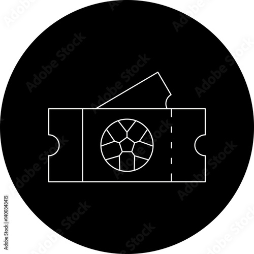 Game Tickets icon single vector illustration