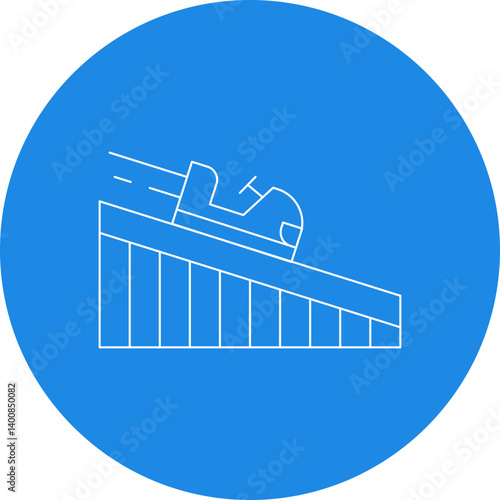 Roller Coaster icon vector illustration