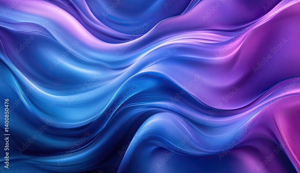 Fototapeta premium Abstract flowing colors, dynamic wave patterns