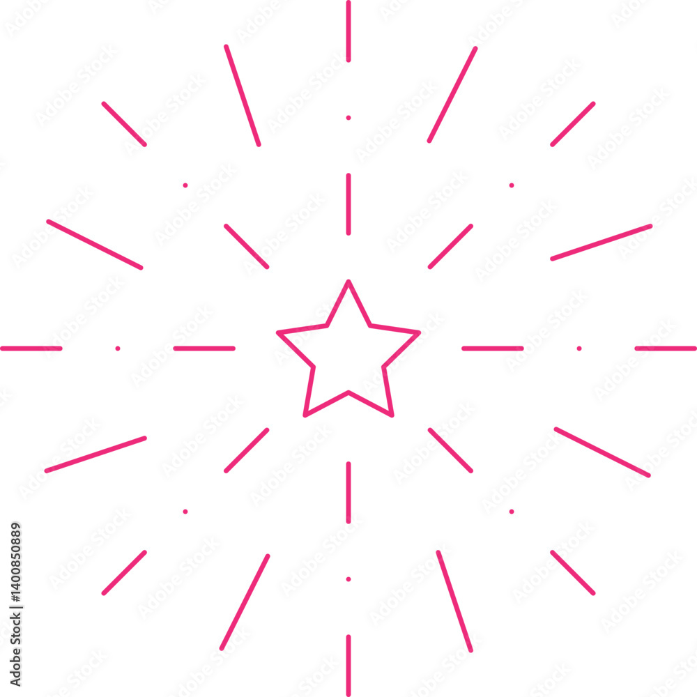 Fireworks II icon single vector illustration Fireworks II icon single vector illustration