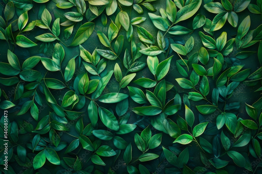 Small green leaves texture background with beautiful pattern. Clean environment Small green leaves texture background with beautiful pattern. Clean environment