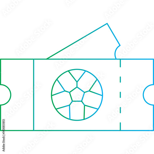Game Tickets icon single vector illustration