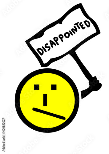 disappointed decu smiley pancarte1 symbole caractere