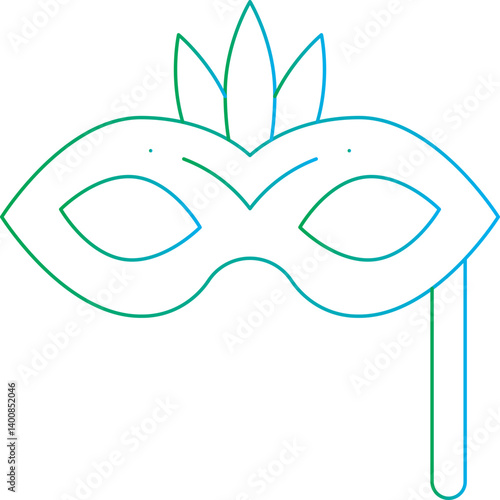 Mask icon single vector illustration