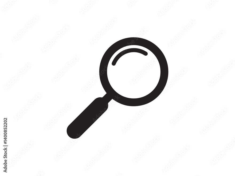 Magnifying glass icon and illustration design vector design Magnifying glass icon and illustration design vector design