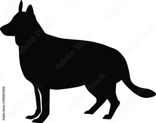 German Shepherd vector silhouette