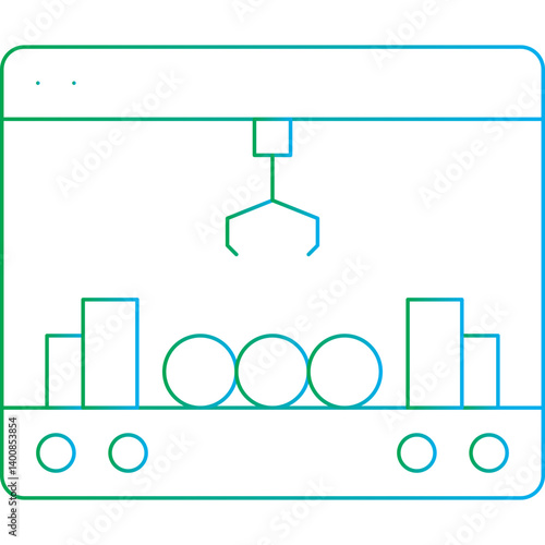 Claw Machine single icon vector illustration