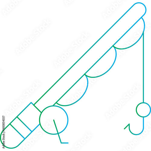 Fishing icon single vector illustration
