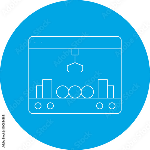 Claw Machine single icon vector illustration