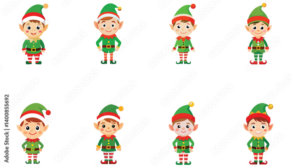 set of Christmas elves set of Christmas elves
