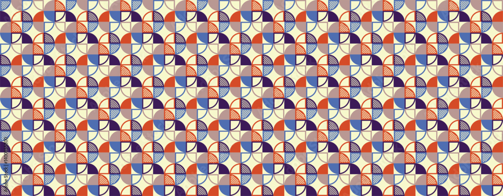 Obraz premium wide graphic design pattern for textiles