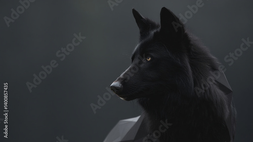 Black wolf wallpaper hd download majestic animal portrait canine predator wildlife photography dark background