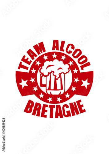 bretagne team alcool biere logo humour alcool