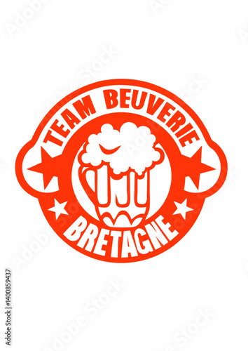 bretagne team beuverie biere logo humour alcool