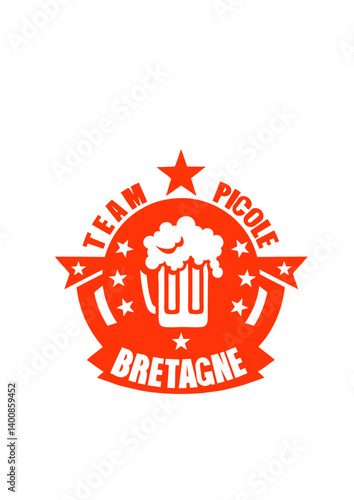 bretagne team picole biere logo humour alcool