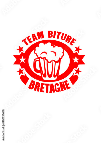 bretagne team biture biere logo humour alcool