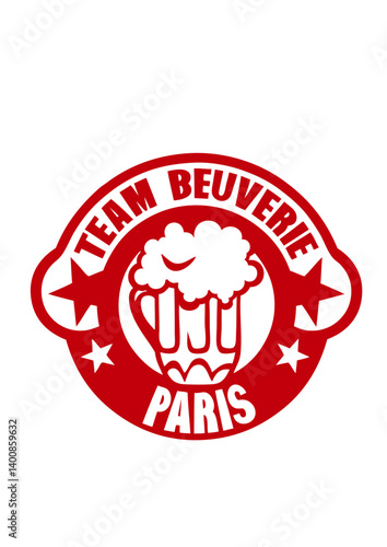 paris team beuverie biere logo humour alcool