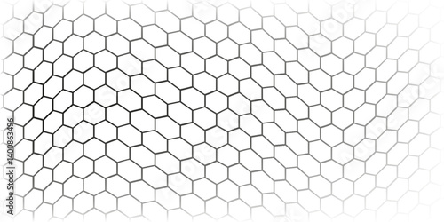 Honeycomb pattern with hexagon mesh. Texture bee comb grid. Flat vector illustration isolated on white background.