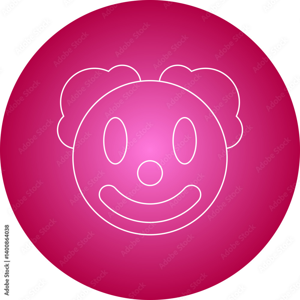 Clown Face icon vector illustration Clown Face icon vector illustration