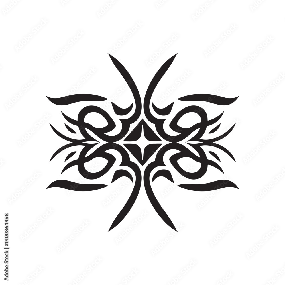 silhouette of a black and white tattoo design silhouette of a black and white tattoo design