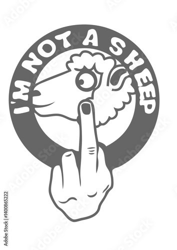 i m not sheep fuck mouton insulte