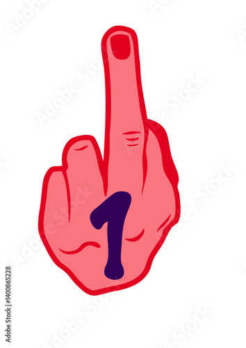 fuck doigt insulte 1