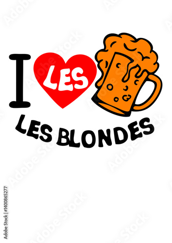 love blondes biere alcool verre apero humour