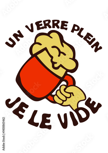 verre plein vide alcool biere apero humour