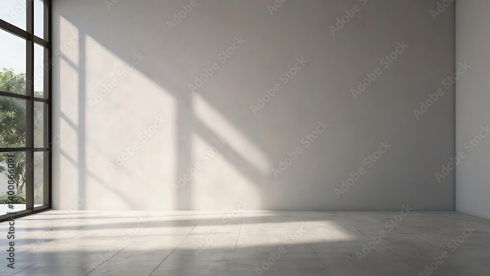 Obraz premium empty room with window