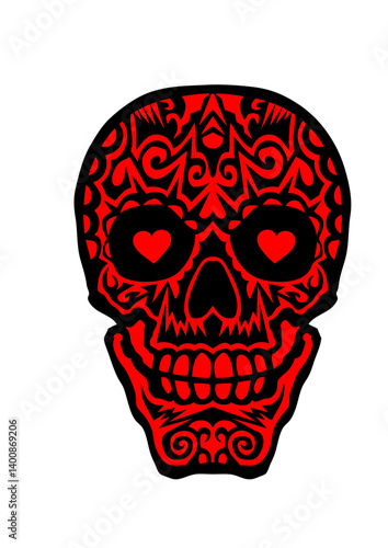  tete de mort mexicaine tattoo crane mexicain