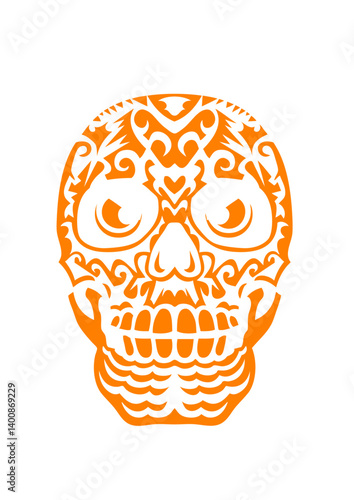  tete de mort mexicaine tattoo crane mexicain