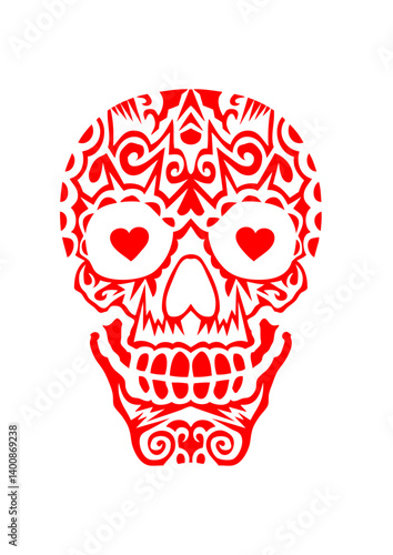  tete de mort mexicaine tattoo crane mexicain