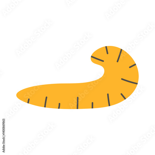 Tailor's pattern ruler. sewing tool. Vector illustration.