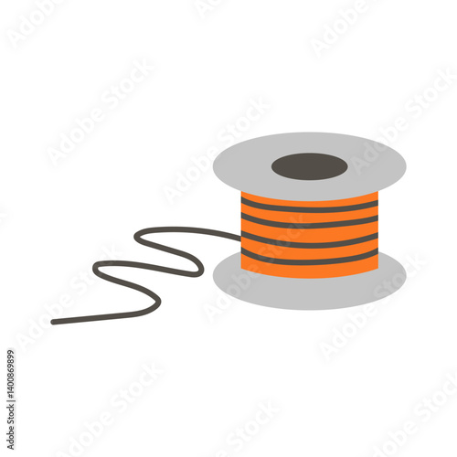 Obraz na płótnie Threads on a spool. Vector illustration. w salonie