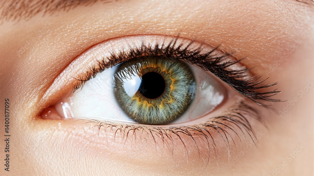 Mesmerizing Macro View of Human Iris - Detailed Eye Close Up with Beautiful Colors and Textures Mesmerizing Macro View of Human Iris - Detailed Eye Close Up with Beautiful Colors and Textures