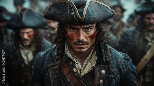 Action-Packed Boston Tea Party with Colonists Dumping Tea into Harbor