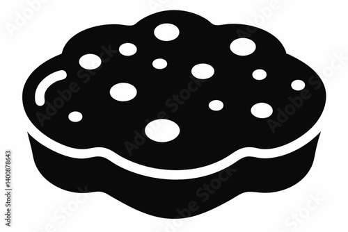 Sponge Silhouette Vector Illustration