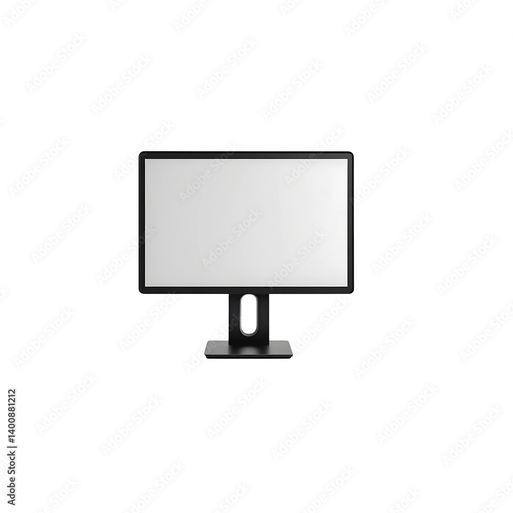 lcd monitor isolated on white vector icons isolated on white background lcd monitor isolated on white vector icons isolated on white background