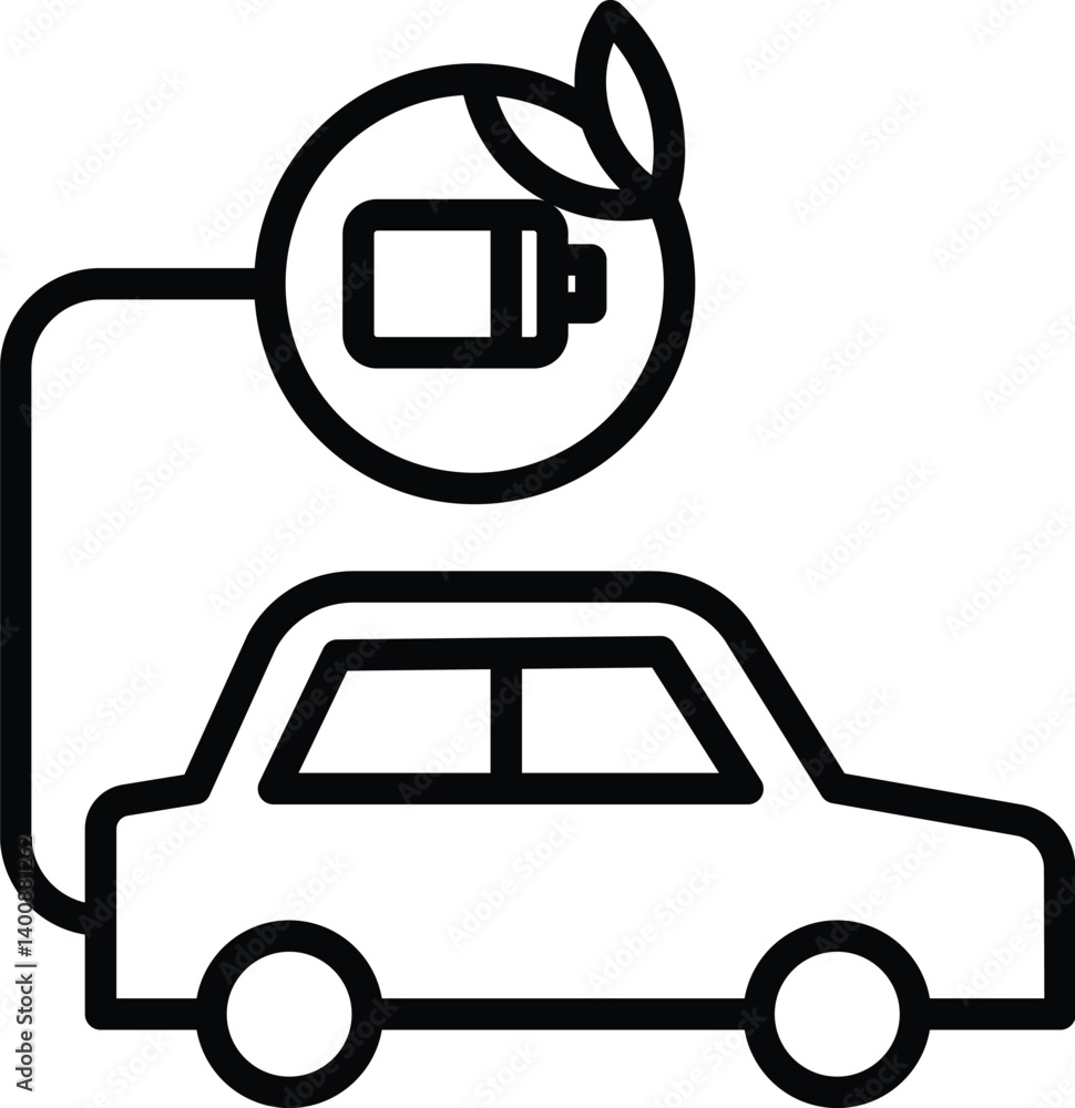 Obraz premium Eco-Friendly Transport Icon 