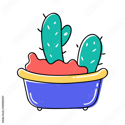 A vector of cactus plant