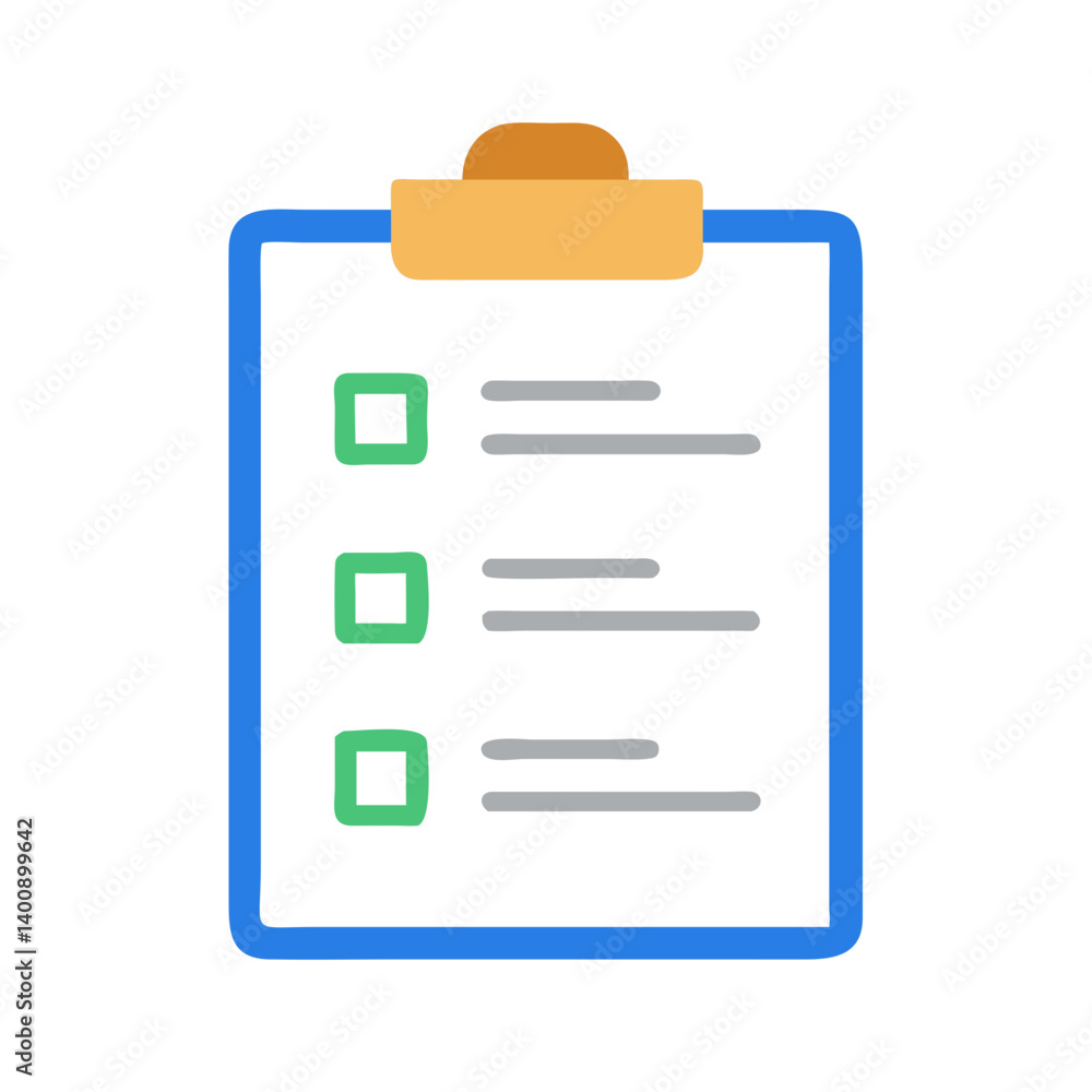 Clipboard with To-Do Checklist Icon Design Clipboard with To-Do Checklist Icon Design