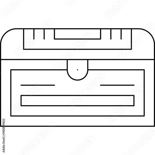 Treasure Chest II icon single vector illustration