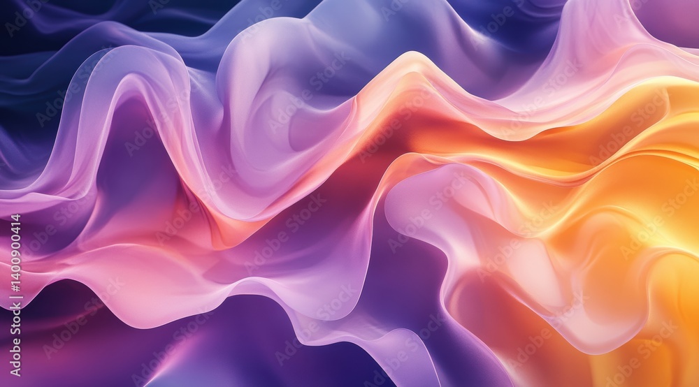 Abstract fluid waves of color Abstract fluid waves of color