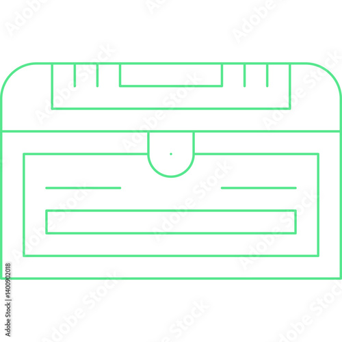 Treasure Chest II icon single vector illustration