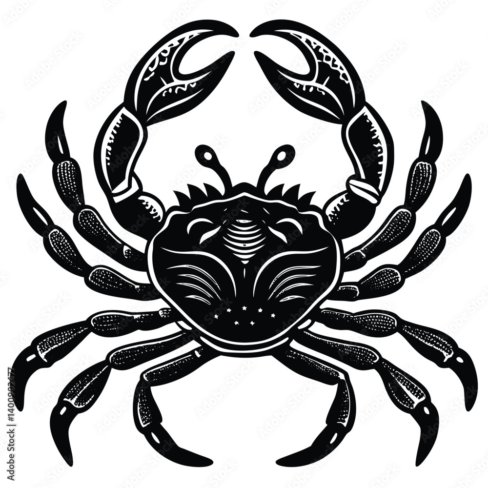 Obraz premium Adobe Illustrator ArtCrab Icon on Checkerboard Transparent Backgroundwork