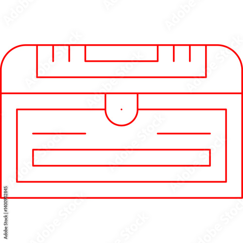 Treasure Chest II icon single vector illustration